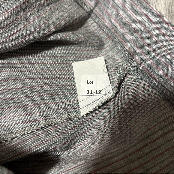 Vintage 70s/80s Cinnamon Stik Pinstripe Gray Midi Pencil Skirt Deadstock - Picture 6 of 6